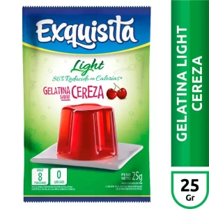 Gelatina Light Cereza X 25 Gr Exquisita