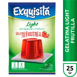 Gelatina Exquisita Light Frutilla X 25 Gr