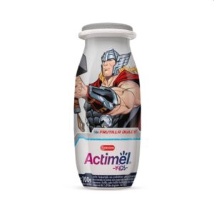 Leche parcialmente descremada pasteurizada, preparado endulzado de manzana, preparado endulzado de frutilla, zinc, sabor frutilla, leche en polvo descremada, cultivo probiótico l. casei, cultivos lácticos, vitamina c, vitamina d, vitamina b6, estabilizante pectina extraída de cítricos, aroma, leche