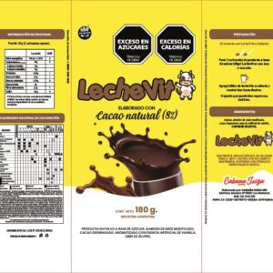 Cacao en Polvo 8% Cacao Natural LECHE VIT 180 g