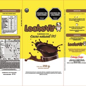 Cacao en Polvo 8% Cacao Natural LECHE VIT 250 g