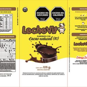Cacao en Polvo 8% Cacao Natural LECHE VIT 125 g
