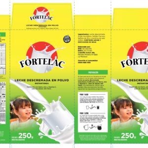 Leche Descremada en Polvo Fortificada FORTELAC 250 g