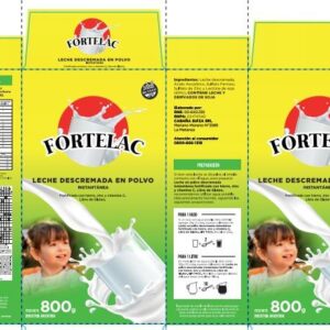 Leche Descremada en Polvo Fortificada FORTELAC 800 g