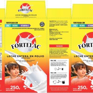 Leche Entera en Polvo Fortificada FORTELAC 250 g