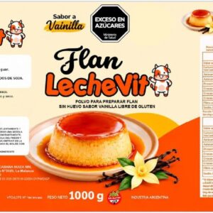 Flan en Polvo Sin Huevo Sabor Vainilla Sin Gluten LECHE VIT 1 kg